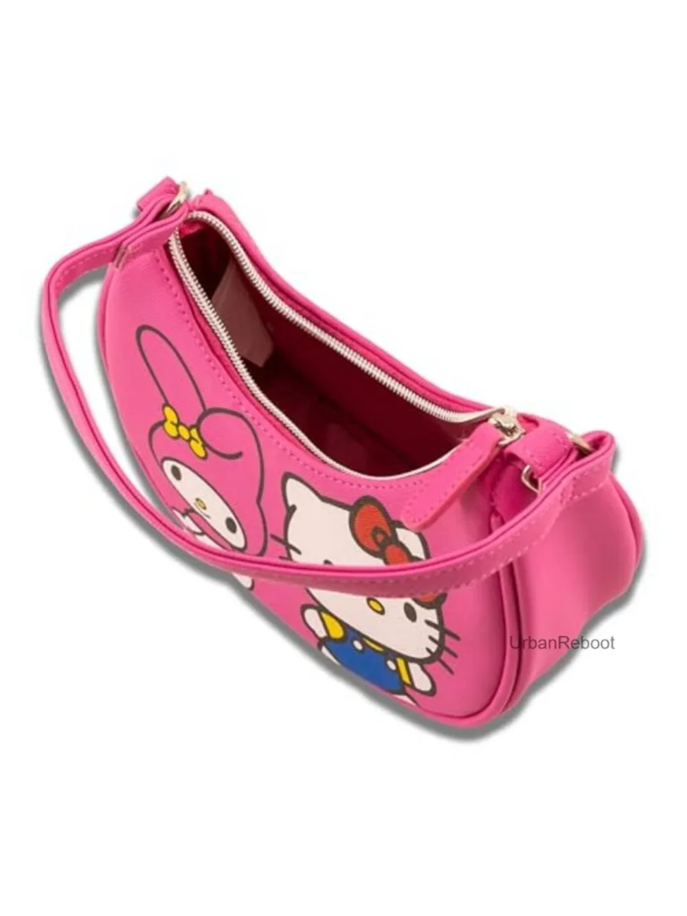 Officially Licensed Sanrio Hello Kitty Hobo Crossbody Purse Mini PU Leather